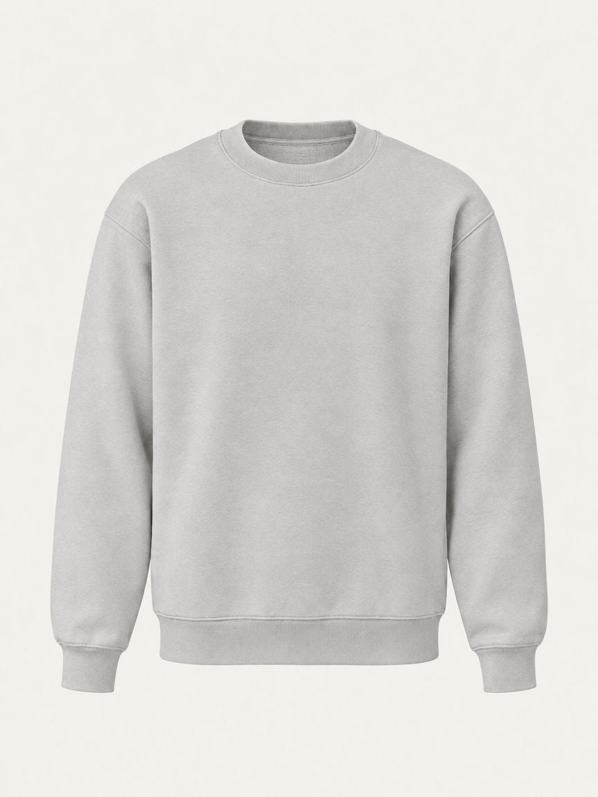 Lot 001 The Loopback Crew in Ash, front, ghost mannequin